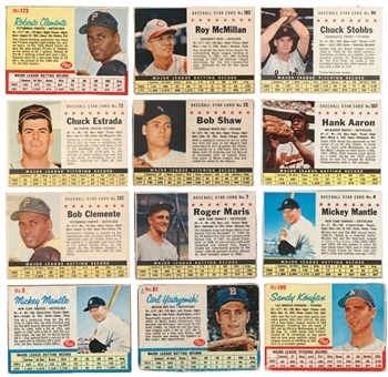 1961 and 1962 Post Cereal Baseball Complete Sets Pair (2)